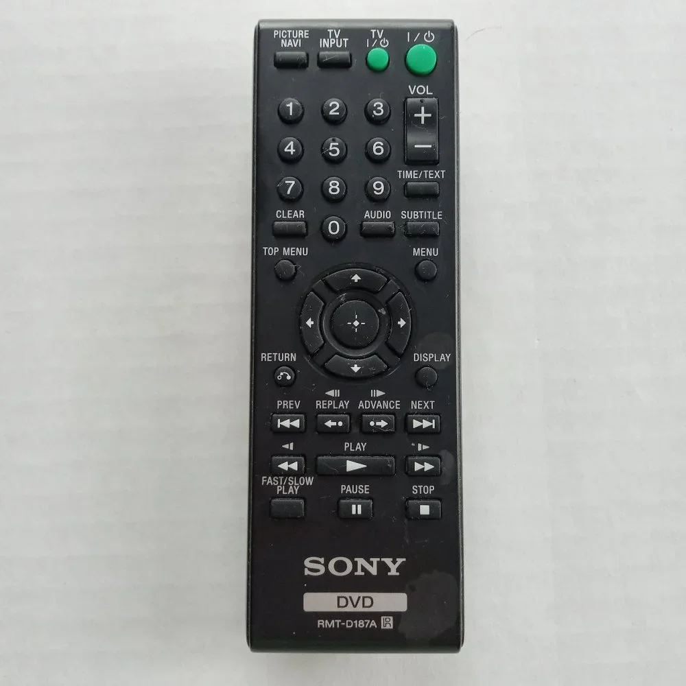 Sony DVD Remote Control RMT-D187A Replacement Tested